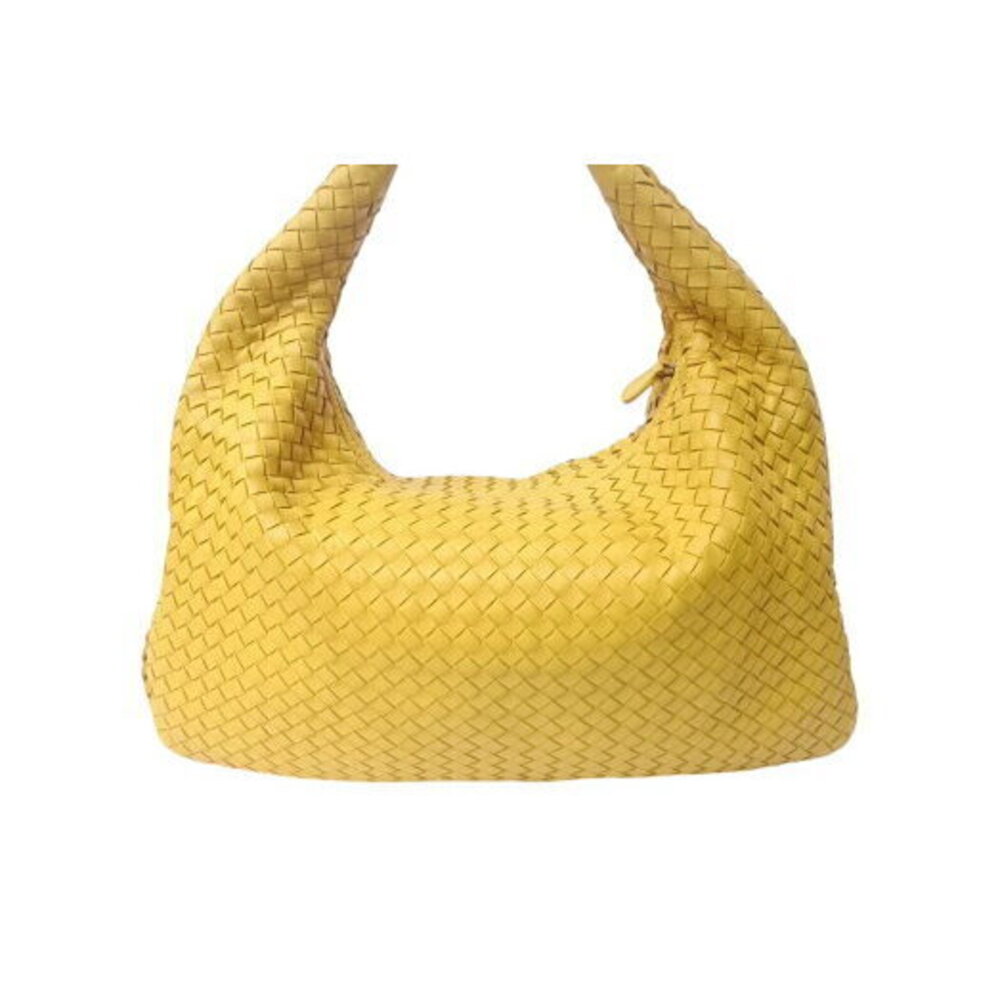 Bottega Veneta Hobo Intrecciato Hobo Shoulder Bag Yellow Leather - Picture 3 of 8